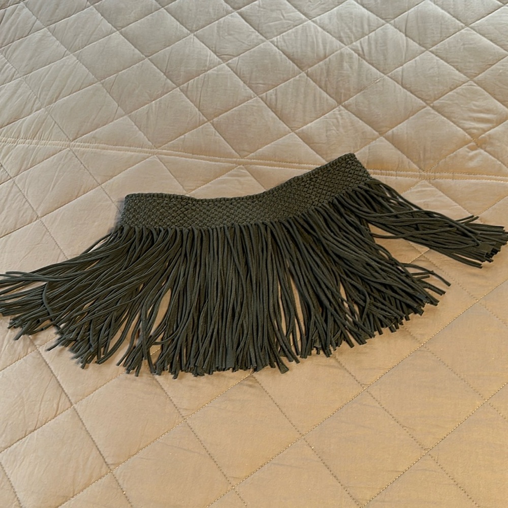 Fringe belt stretchy boho Gypsy accessory